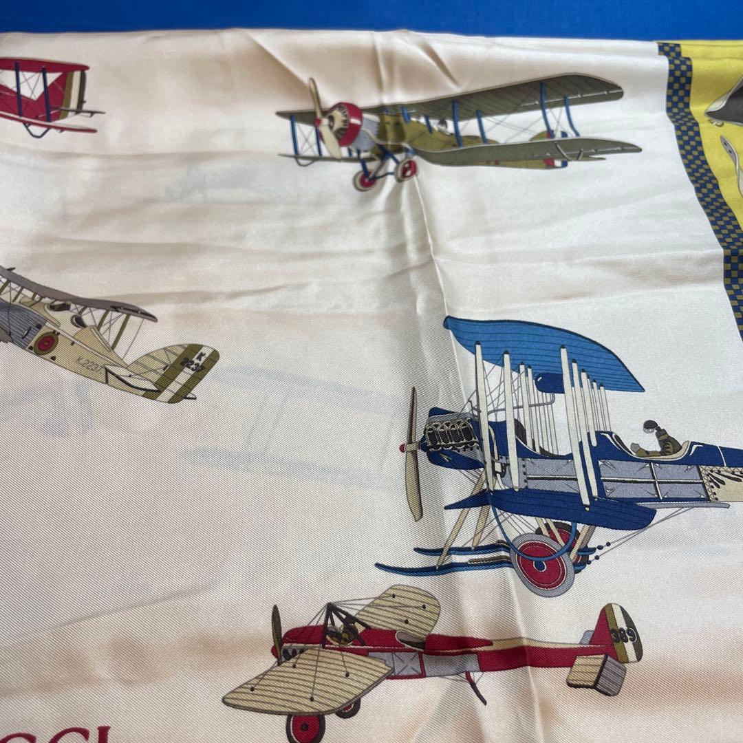 L*a様 OLD GUCCI グッチ レアアイテム 飛行機 戦闘機 ストール