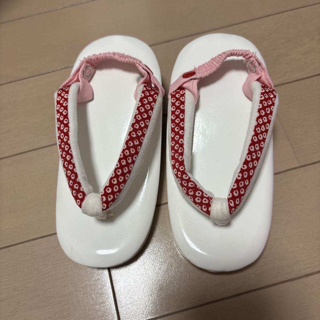 〖着画あり〗〖美品〗３歳　七五三 ブランド　着物セット　赤