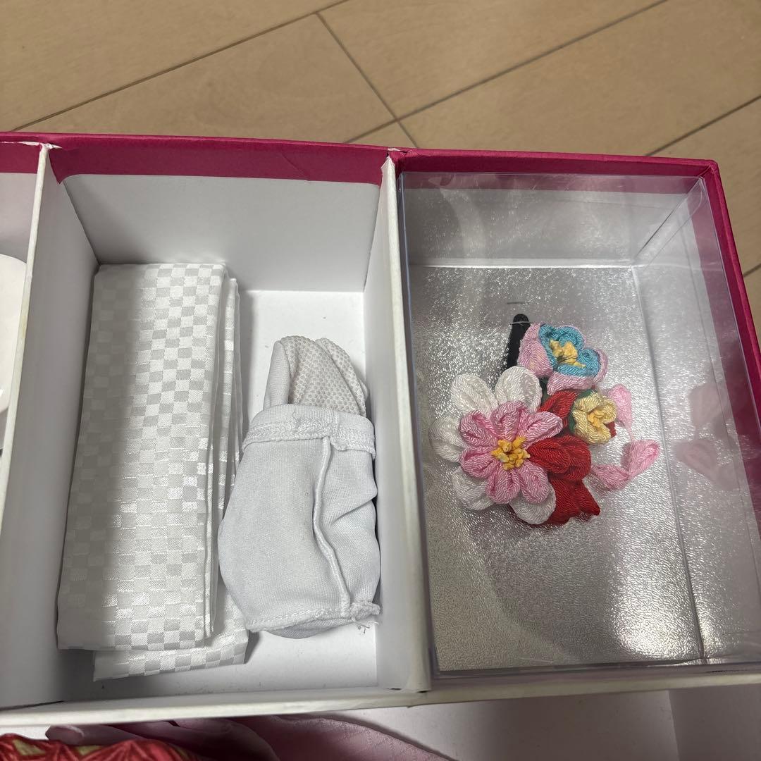 〖着画あり〗〖美品〗３歳　七五三 ブランド　着物セット　赤