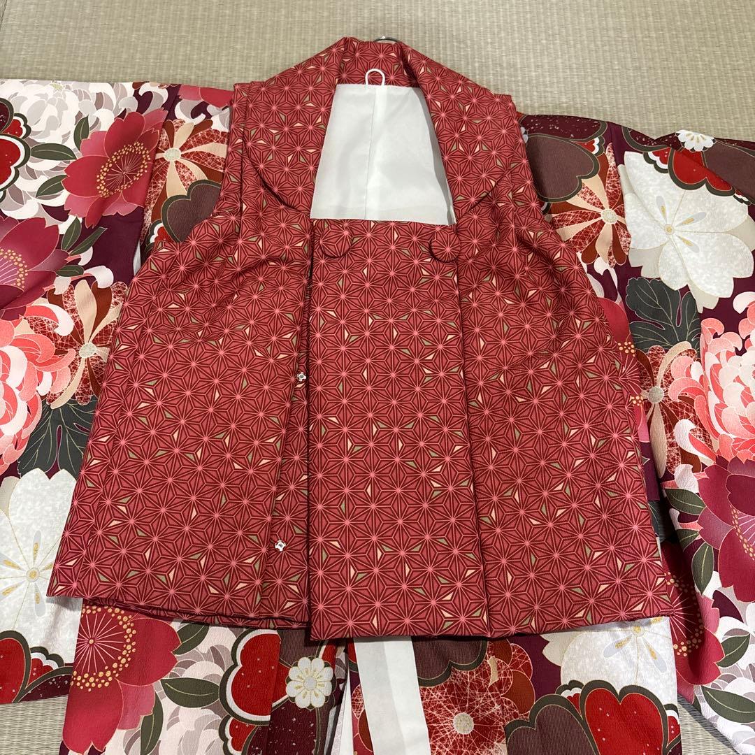 〖着画あり〗〖美品〗３歳　七五三 ブランド　着物セット　赤