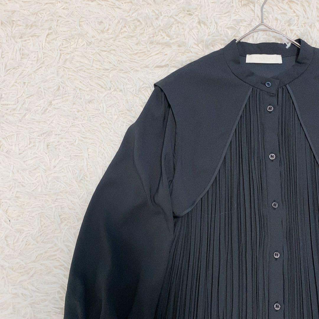 【美品】パブリックトウキョウ オーバーヨークプリーツブラウス 人気 近年モデル