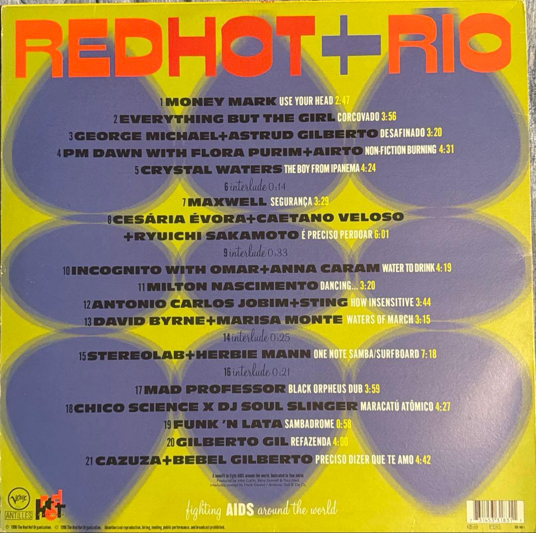 洋楽 Red Hot + Rio 2LP