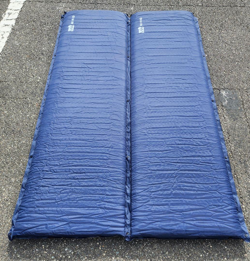 A/WAQ ワック インフレータブルマット　8cm 2個セット ネイビー