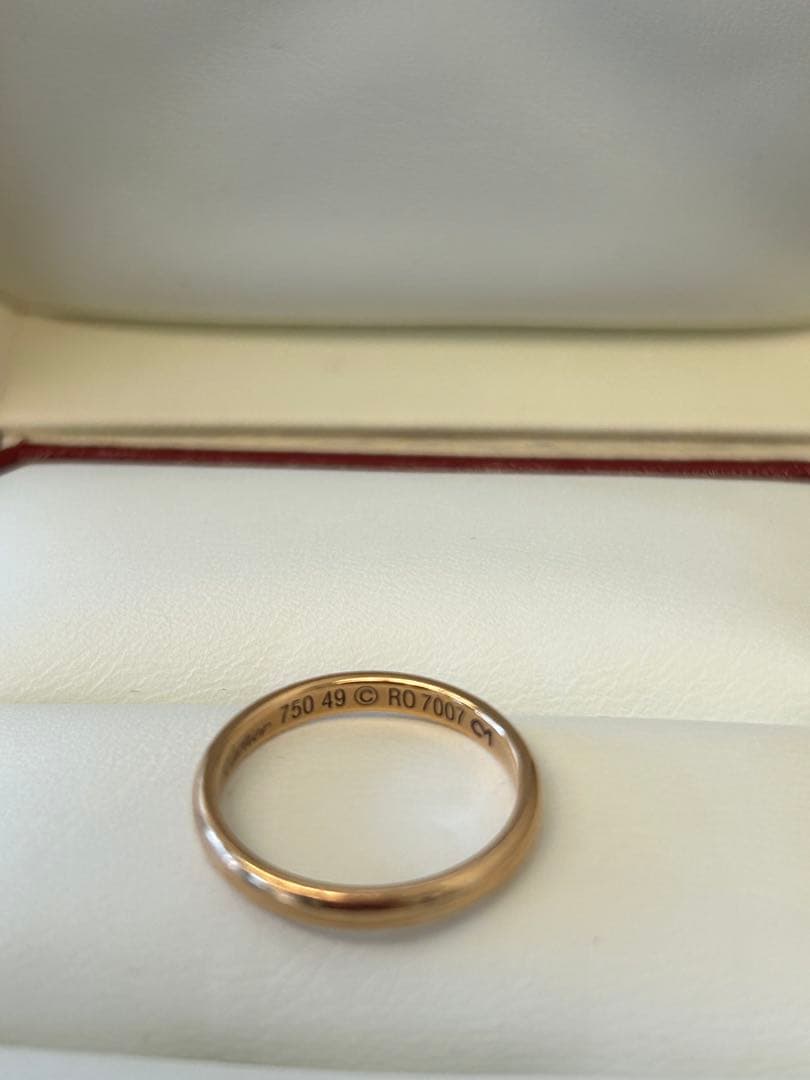 V*3様 Cartier ♡ ピンクゴールドリング ９号 専用ケース付き　保証書
