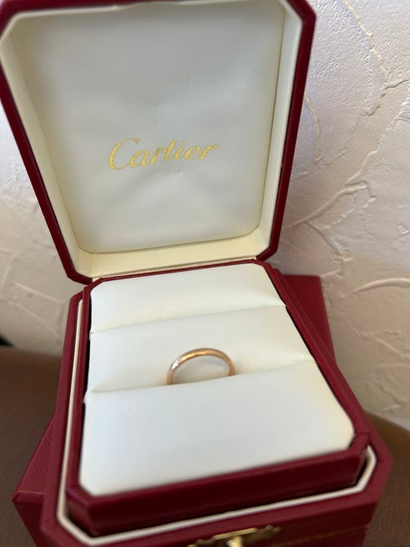 V*3様 Cartier ♡ ピンクゴールドリング ９号 専用ケース付き　保証書