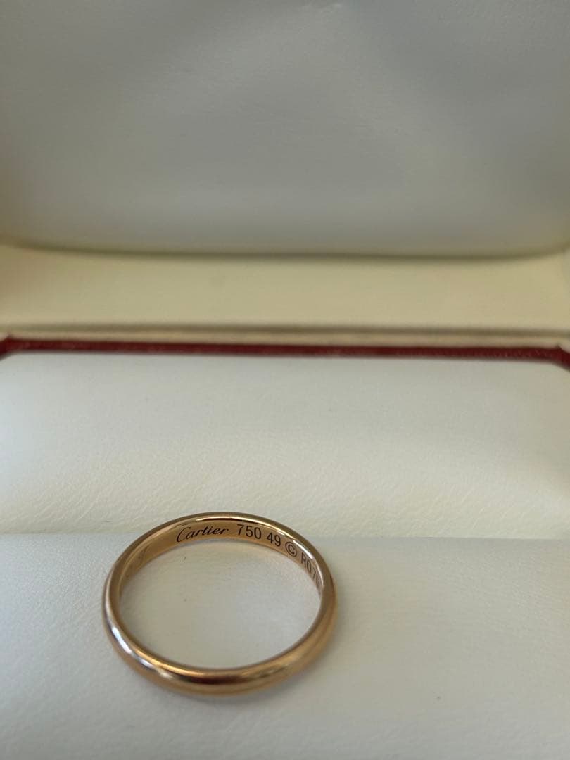 V*3様 Cartier ♡ ピンクゴールドリング ９号 専用ケース付き　保証書