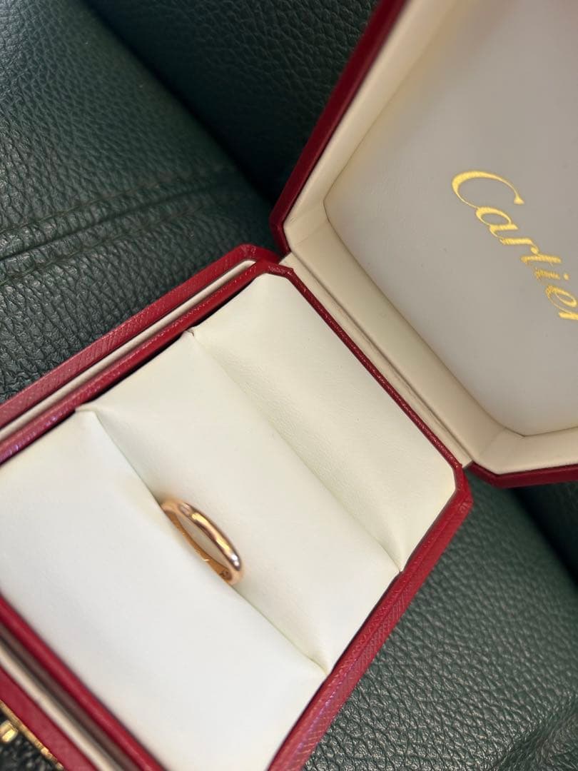 V*3様 Cartier ♡ ピンクゴールドリング ９号 専用ケース付き　保証書