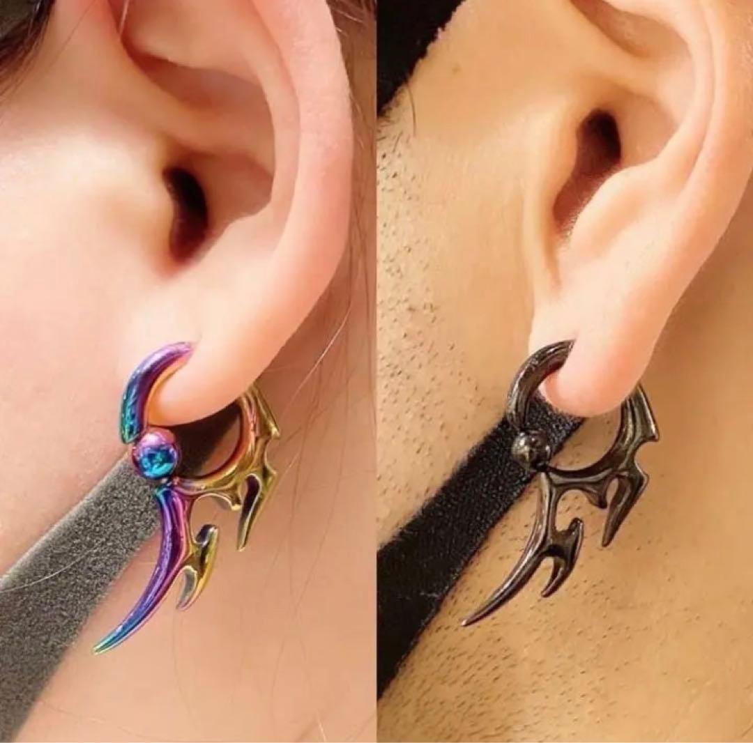 金属アレルギー対応☆トライバルピアス(12G)