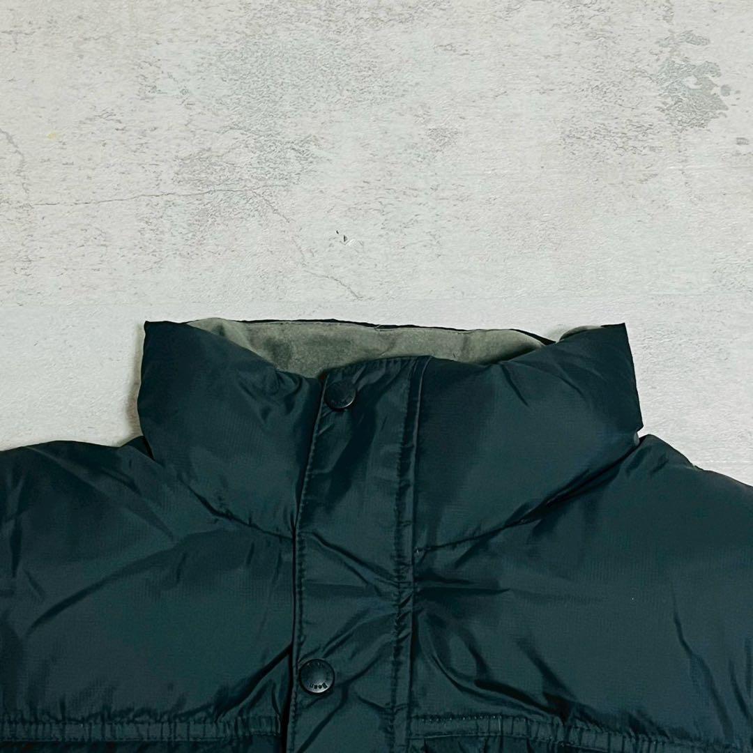 L.L.Bean ダウンベスト L ブラック フリース 肉厚 防寒 アウトドア
