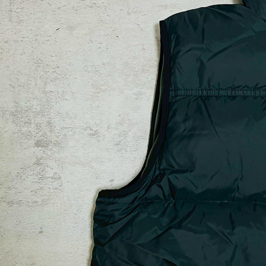L.L.Bean ダウンベスト L ブラック フリース 肉厚 防寒 アウトドア