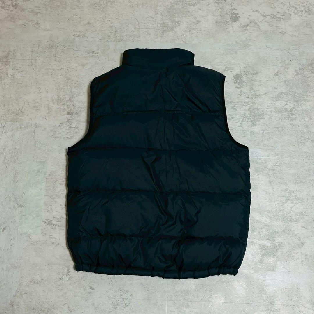 L.L.Bean ダウンベスト L ブラック フリース 肉厚 防寒 アウトドア