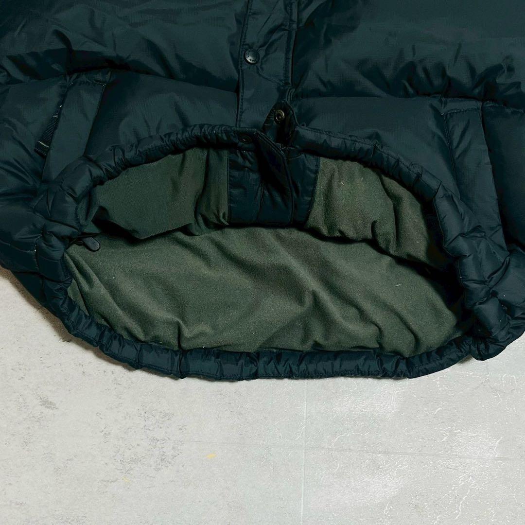 L.L.Bean ダウンベスト L ブラック フリース 肉厚 防寒 アウトドア