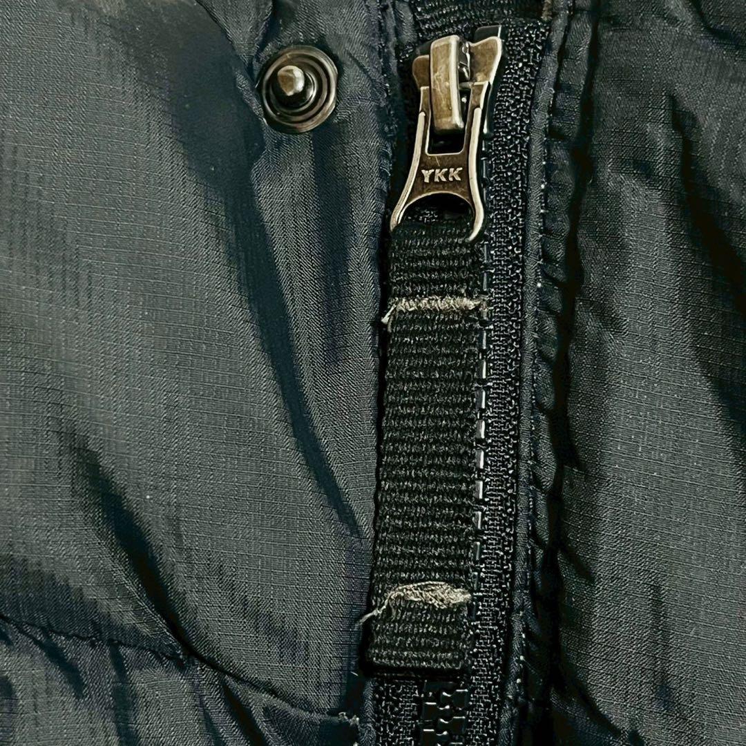 L.L.Bean ダウンベスト L ブラック フリース 肉厚 防寒 アウトドア