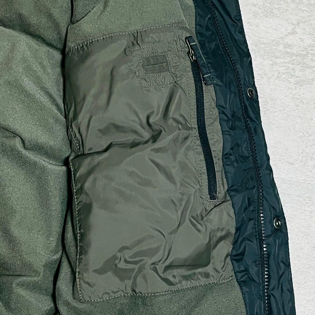 L.L.Bean ダウンベスト L ブラック フリース 肉厚 防寒 アウトドア