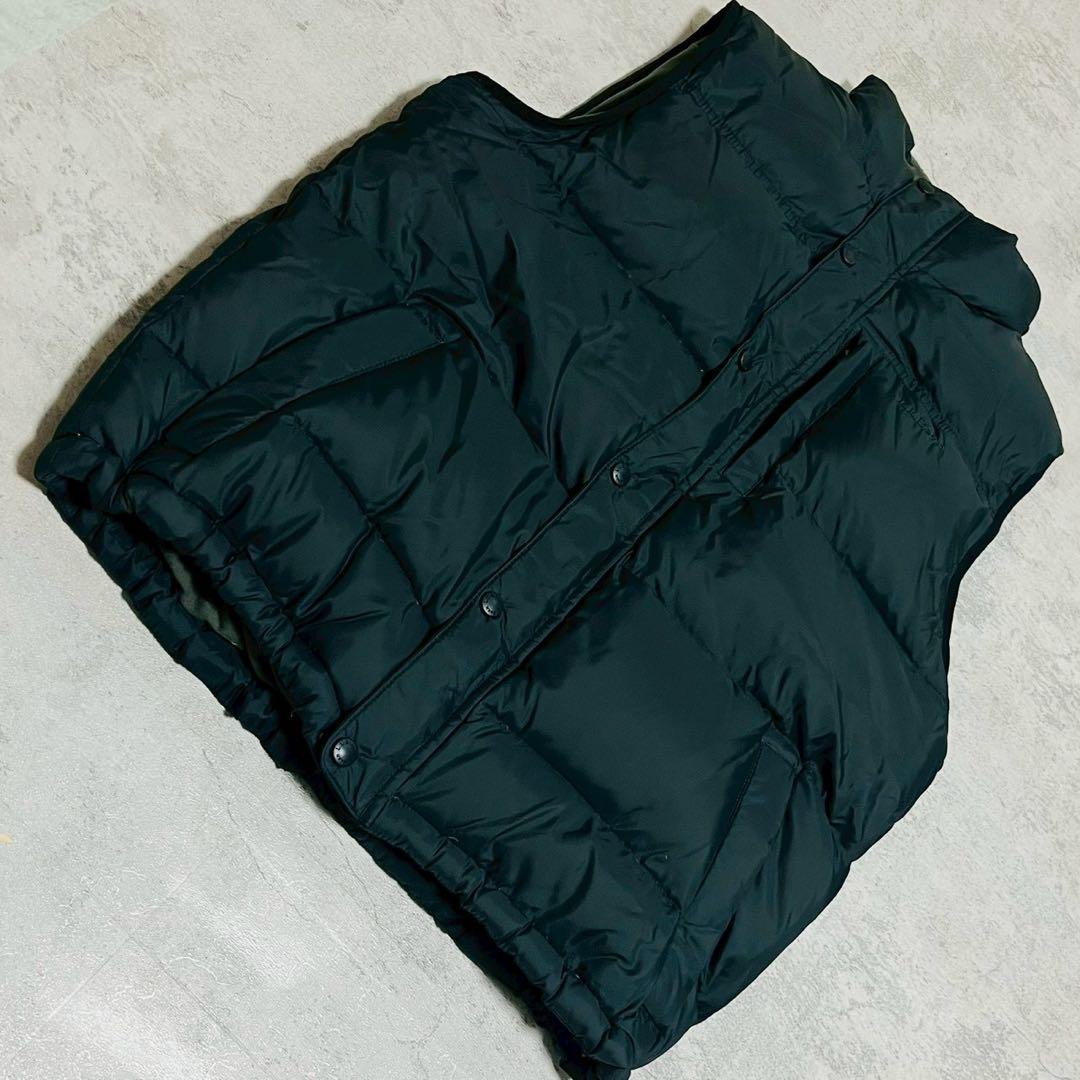 L.L.Bean ダウンベスト L ブラック フリース 肉厚 防寒 アウトドア