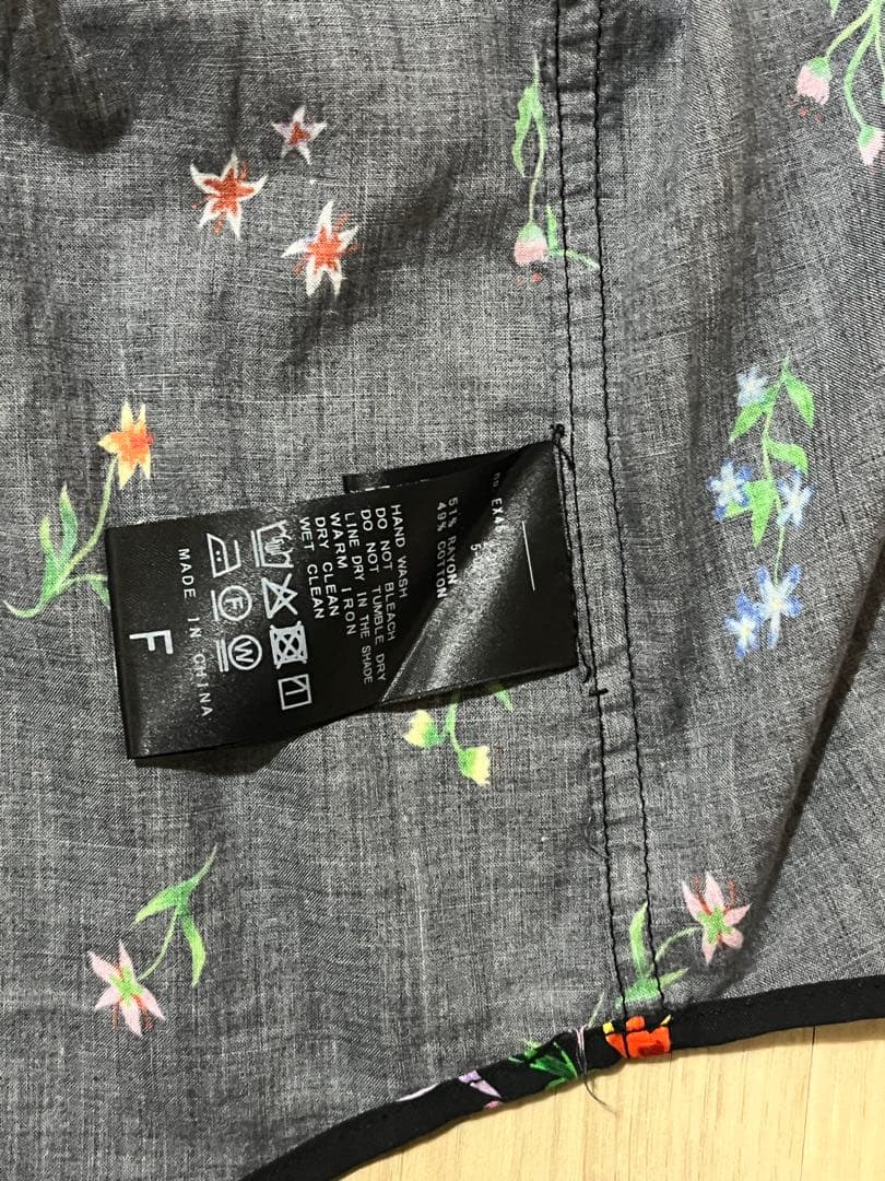 SLOBEIENA margaux flower western シャツ