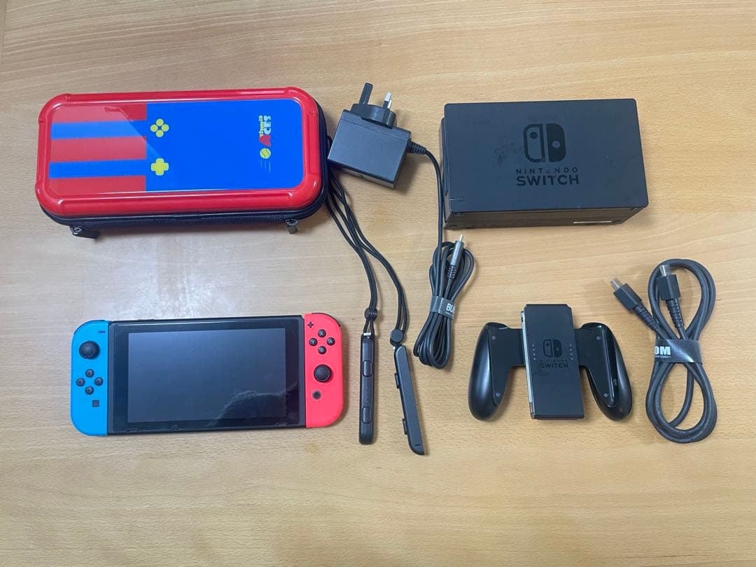 Nintendo Switch 本体セット 動作確認済み 2017UK版　付属品