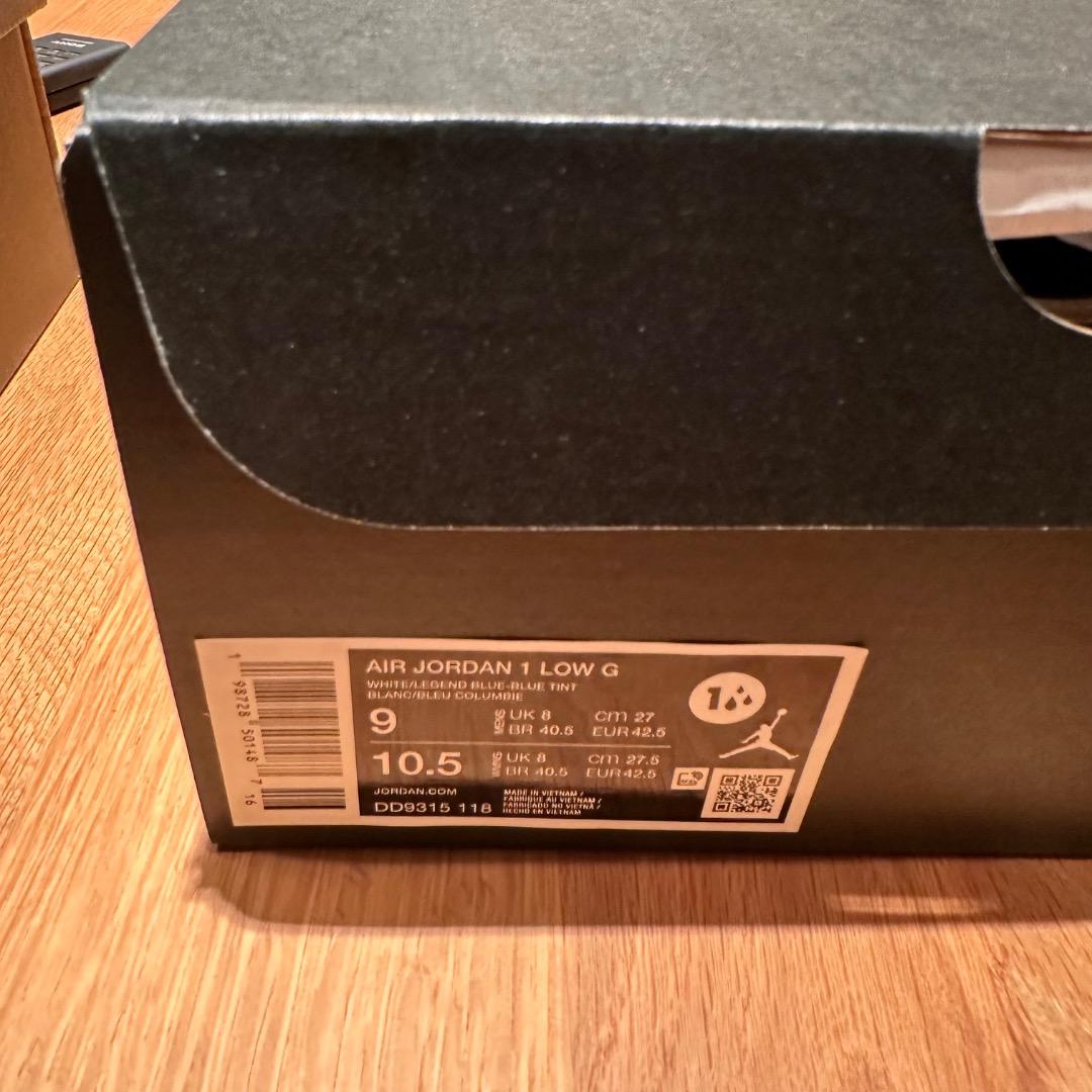 Nike エア ジョーダン 1 LOW G WHITE 27.0cm