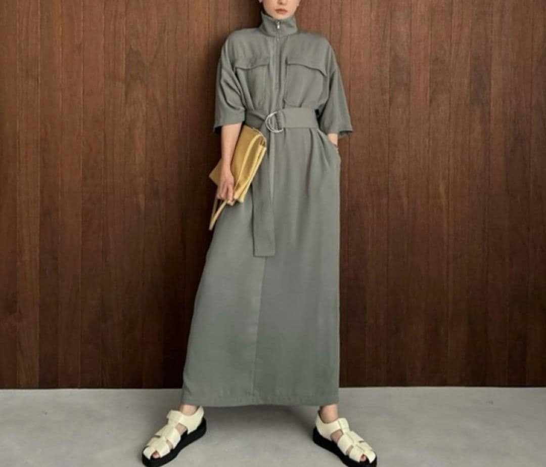 ワンピース 934 CLANE HALF ZIP MILITARY ONE PIECE
