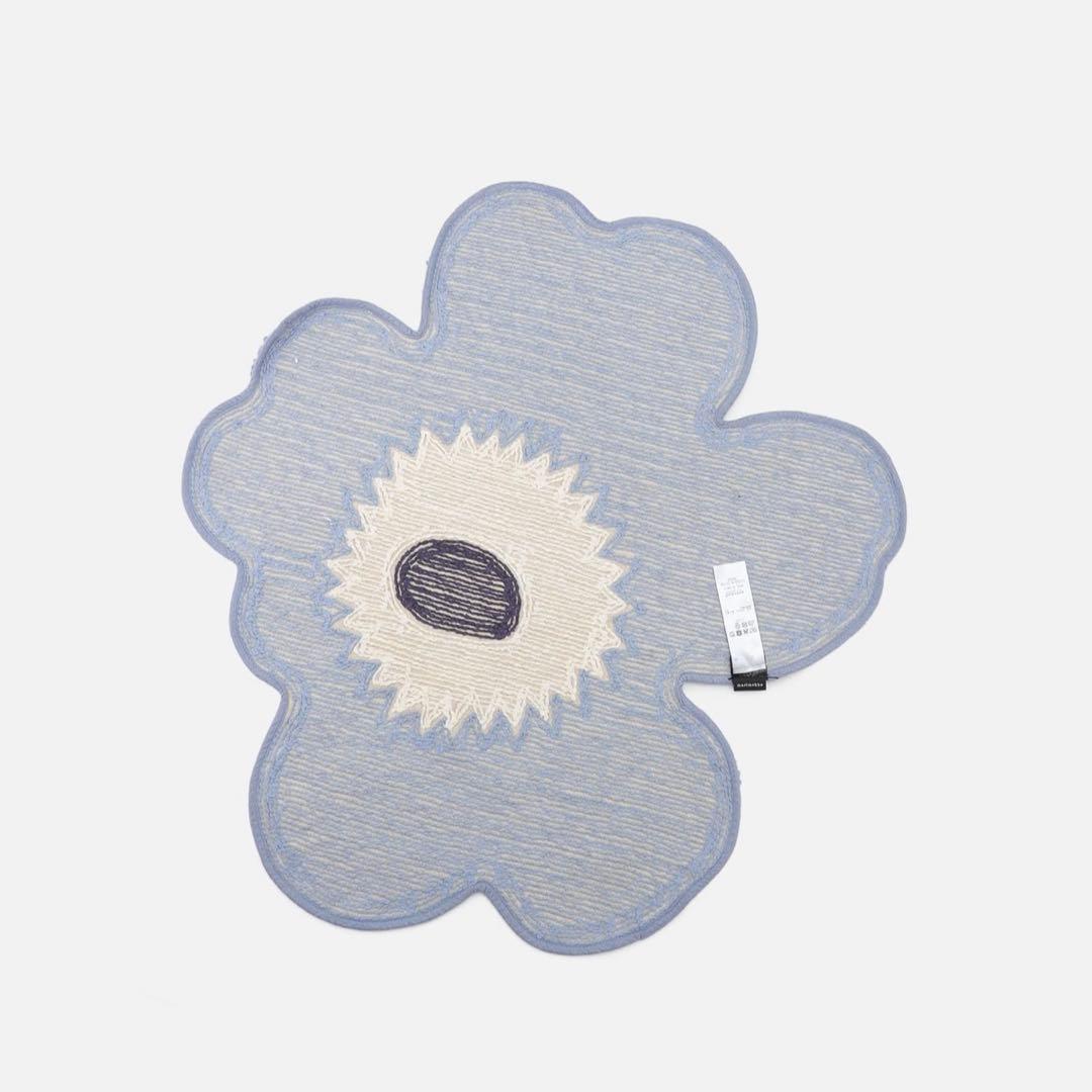 新品 marimekko Unikko バスマット ウニッコ ライトブルー