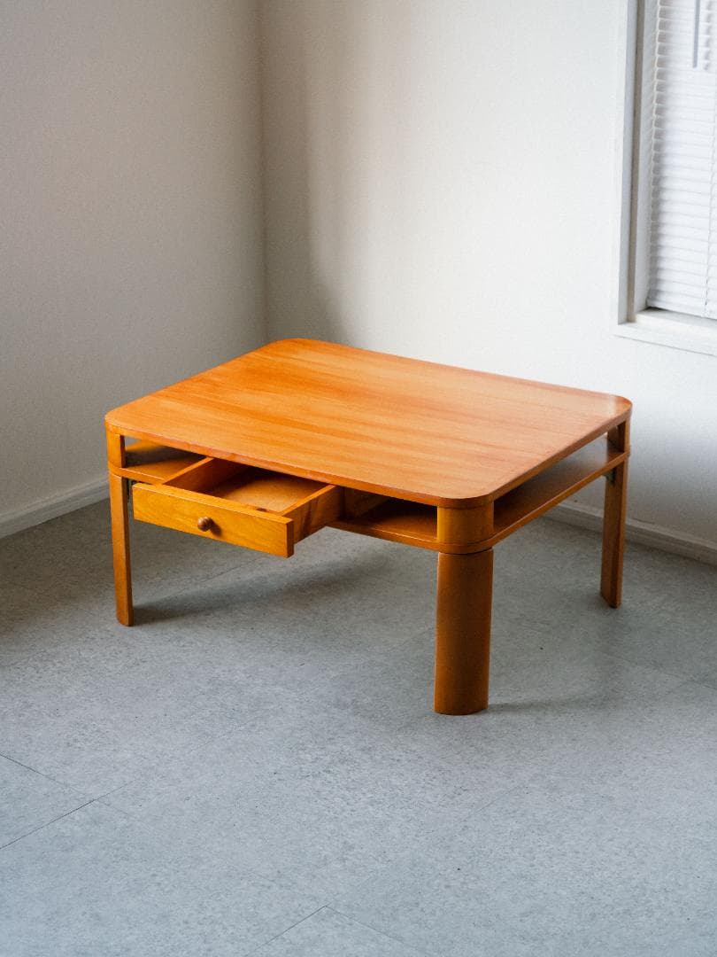 vintage folding ローテーブル 折りたたみ式 レトロモダン 木工