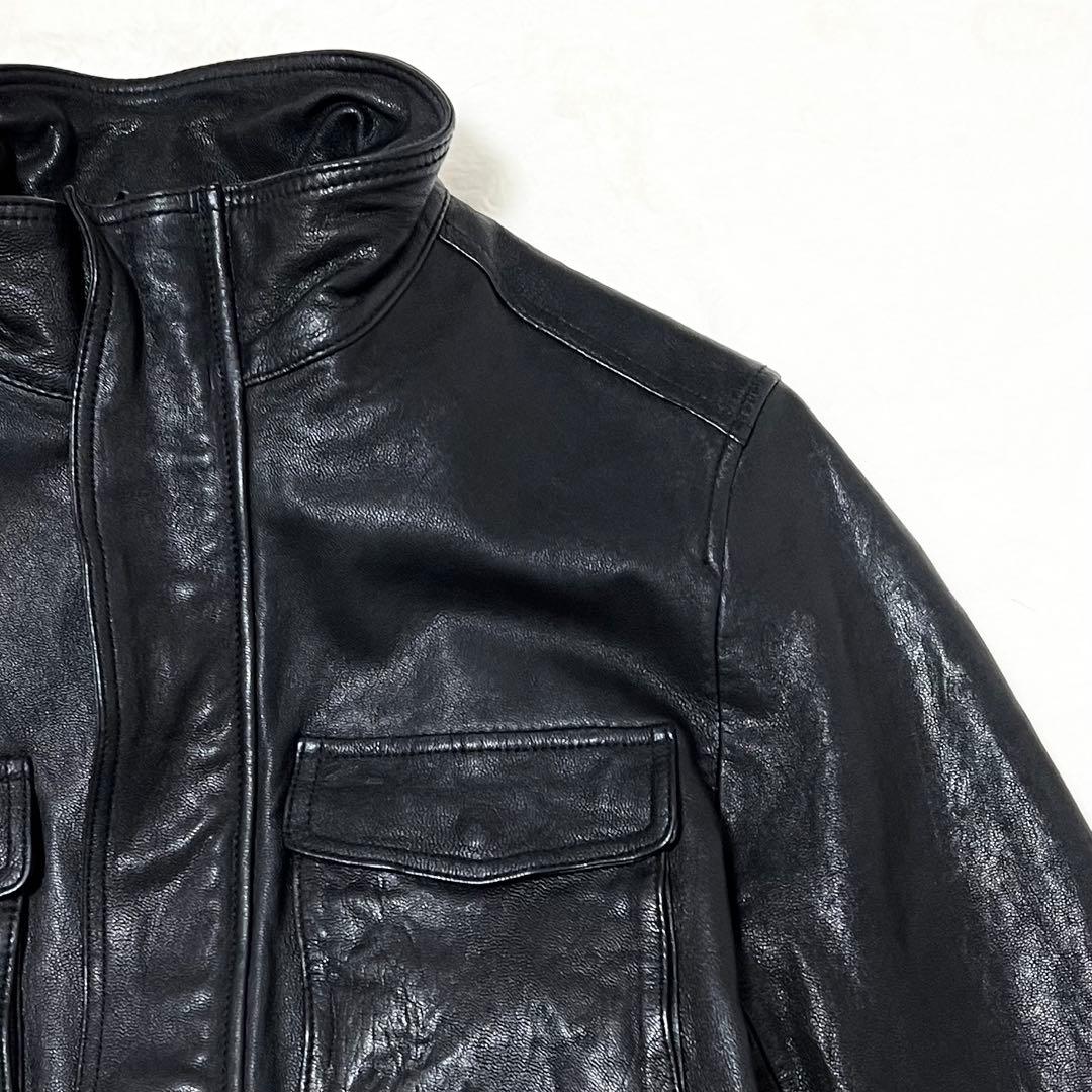 【Qp】ナノユニバース✨️ライダース　シングル　山羊革　ゴートレザー　ＸＬ