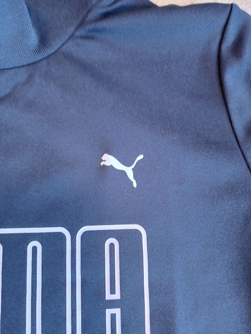 PUMA ゴルフ用ハイネックシャツ ダークブルー