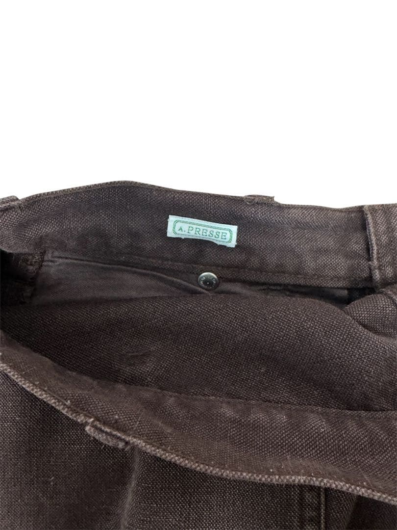 A.PRESSEサイズ1 Silk Hemp Double Knee Pants