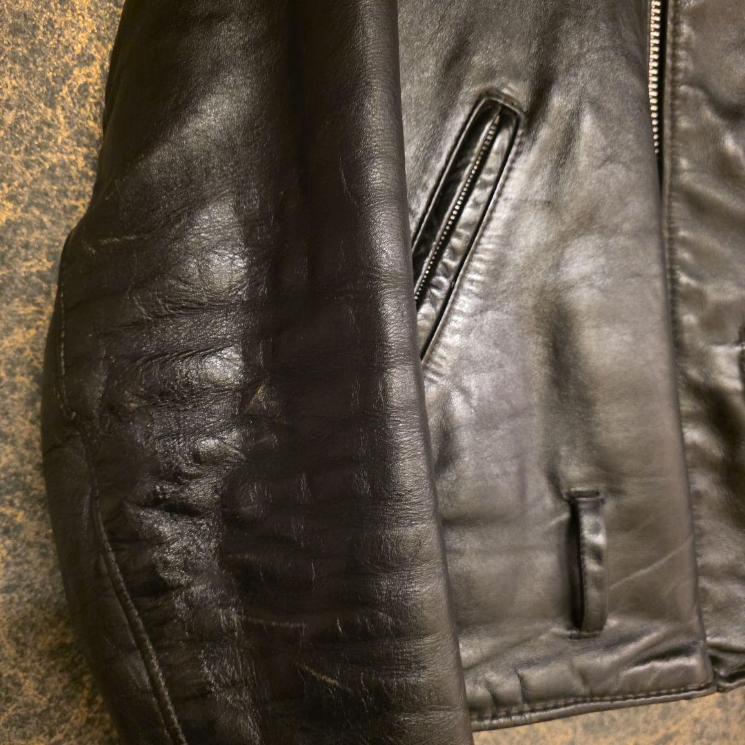 90s USA製　SCHOTT ショット618ダブルライダースジャケット　36