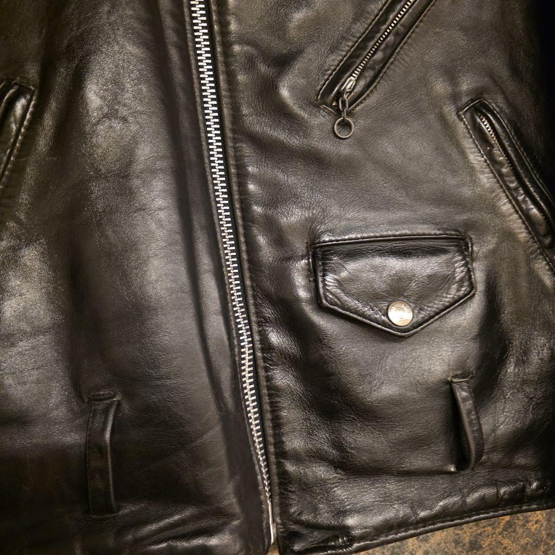 90s USA製　SCHOTT ショット618ダブルライダースジャケット　36
