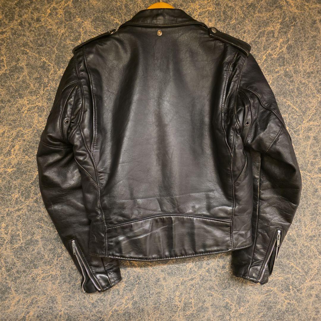 90s USA製　SCHOTT ショット618ダブルライダースジャケット　36