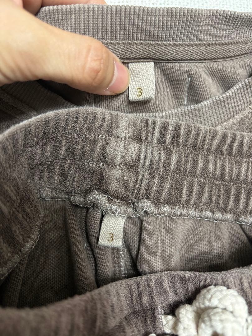 【美品】サイズ3（2Y-3Y）EARTH 半袖 セットアップ ブラウン