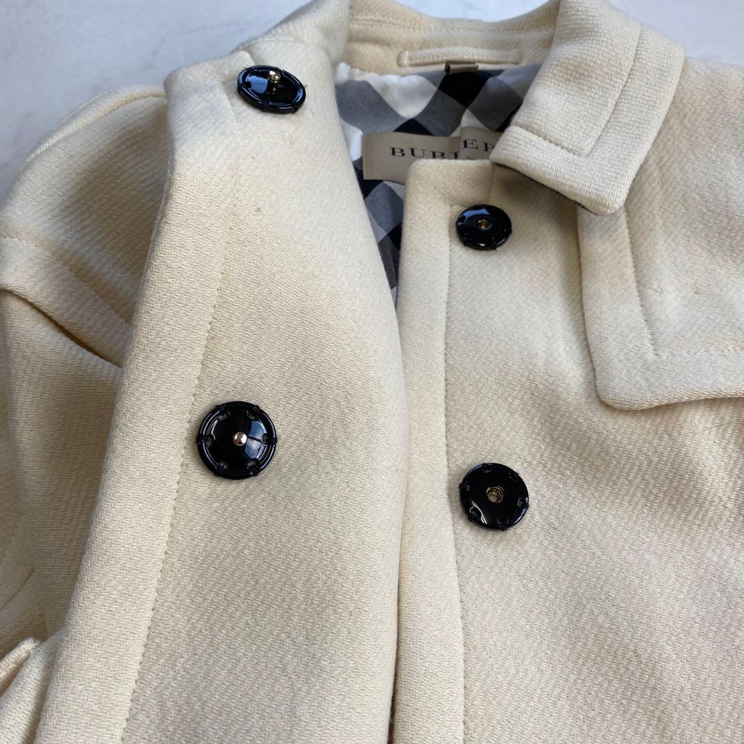 希少★BURBERRYロンドン ポンチョ ケープコート カシミヤ混 XL相当