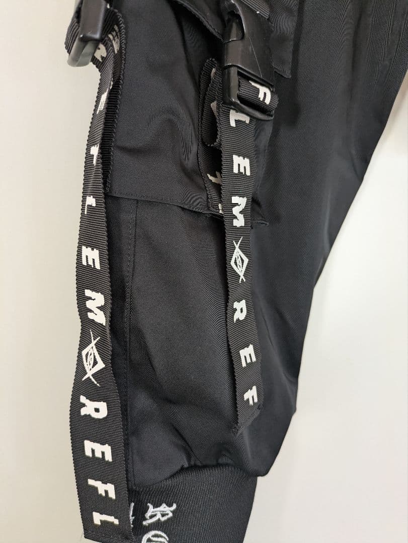 【美品】REFLEM/レフレム ハーネスロゴテープデザインカーゴパンツ