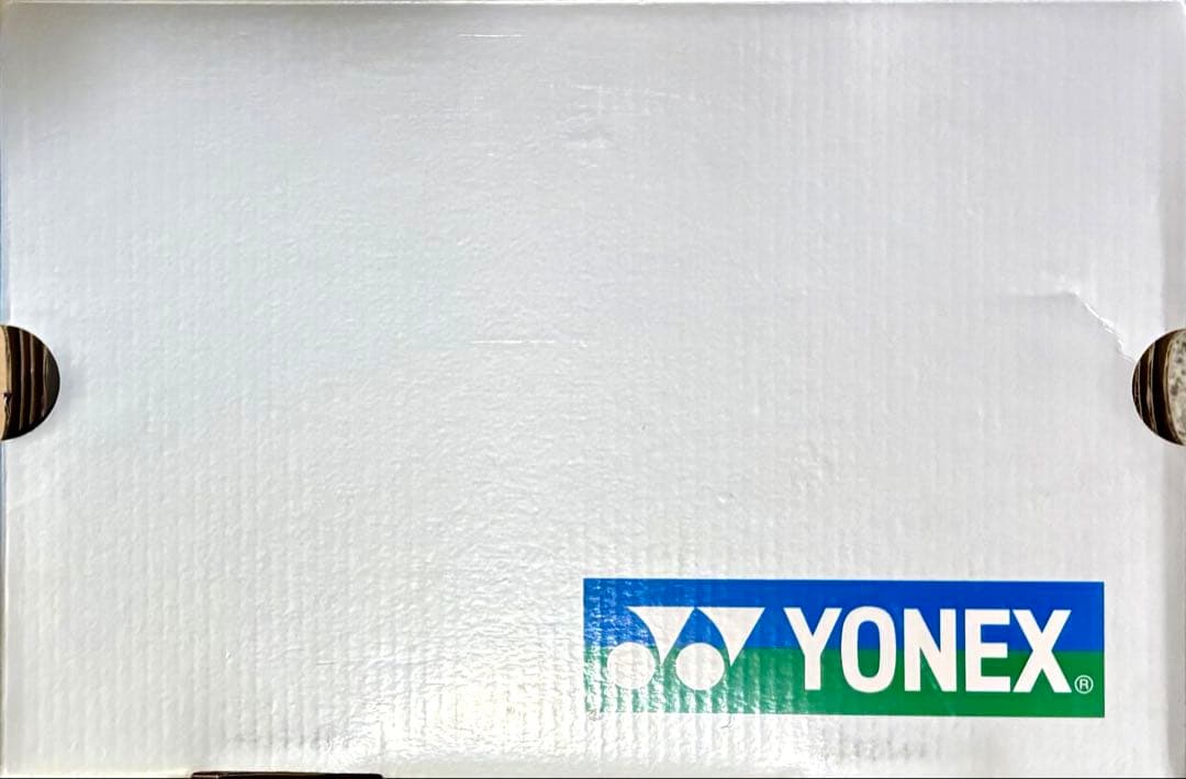 【美品】YONEXパワークッションチームワイドAC ブラック/ホワイト 25.0