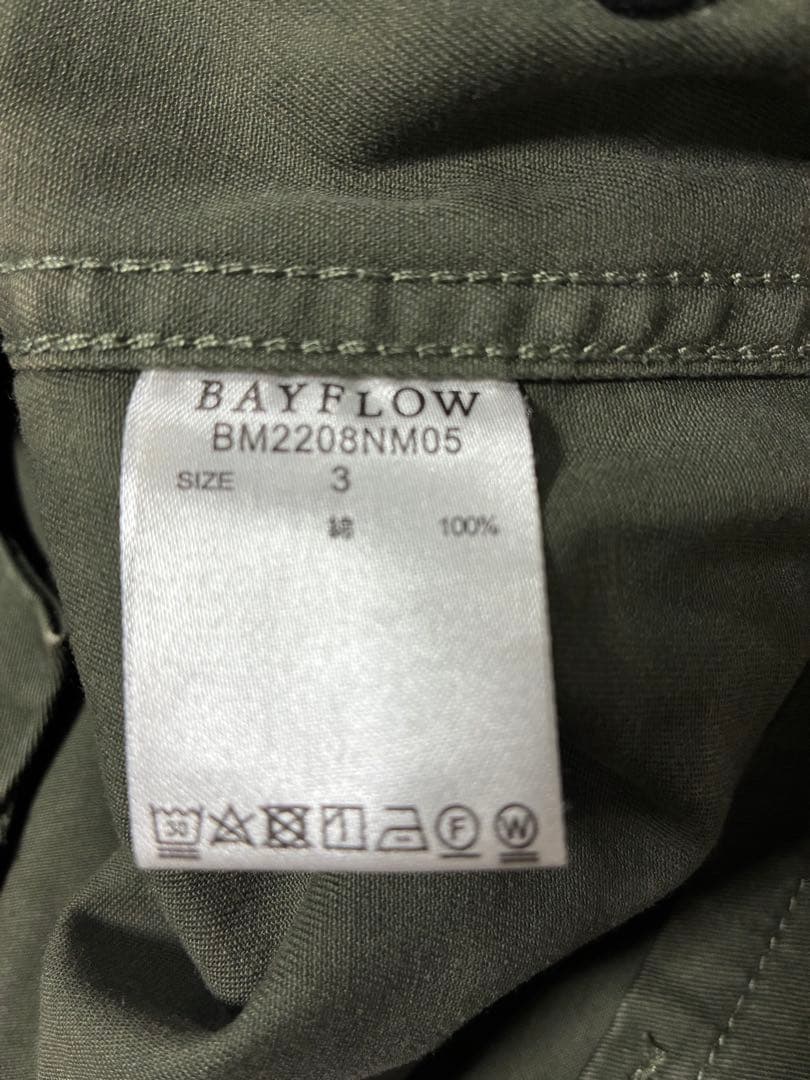 【BAYFLOW】ベイフロー ベイカーパンツ サイズ3 Lサイズ ダークグリーン