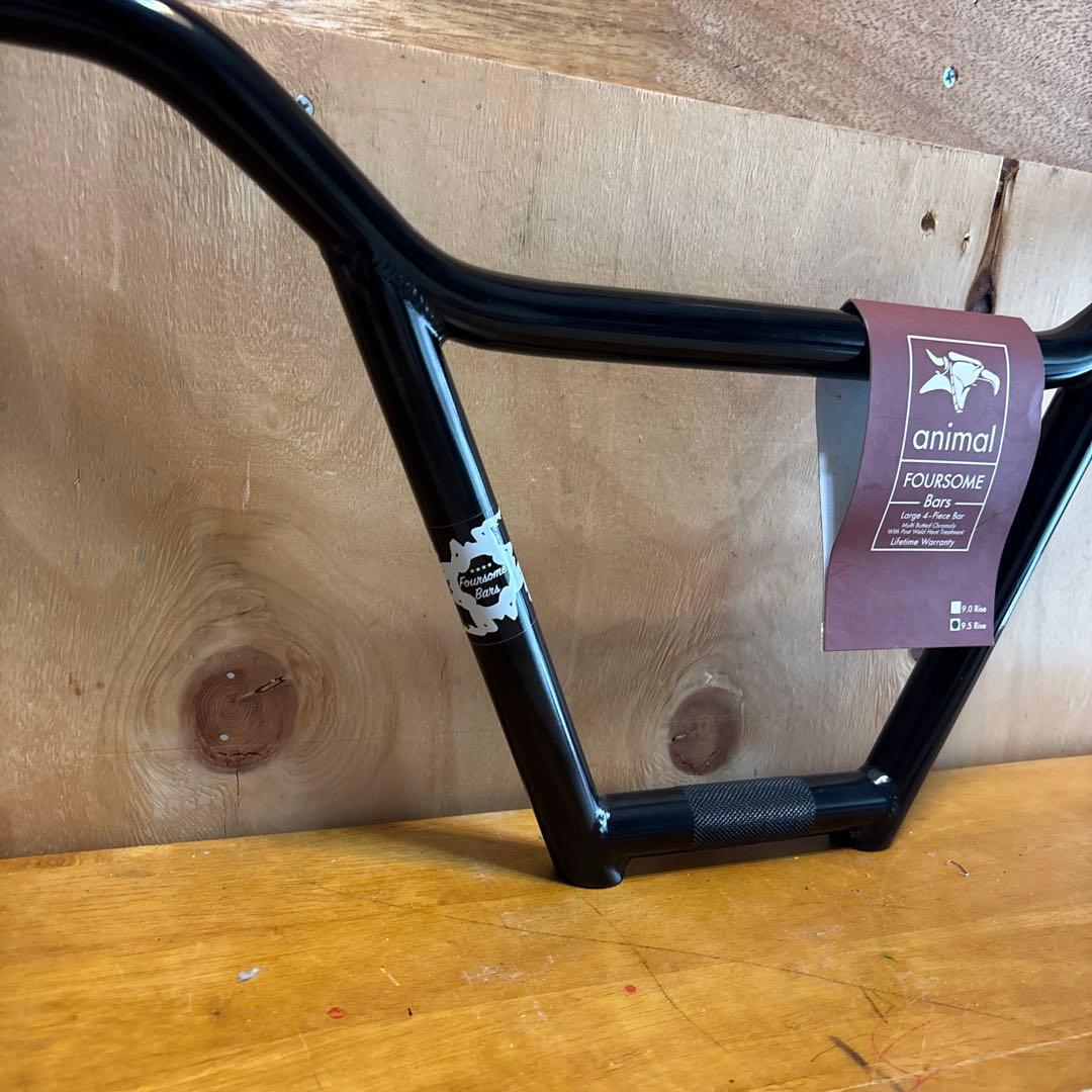 animal Foursome Bar 9.5” BMX ブラック ハンドルバー