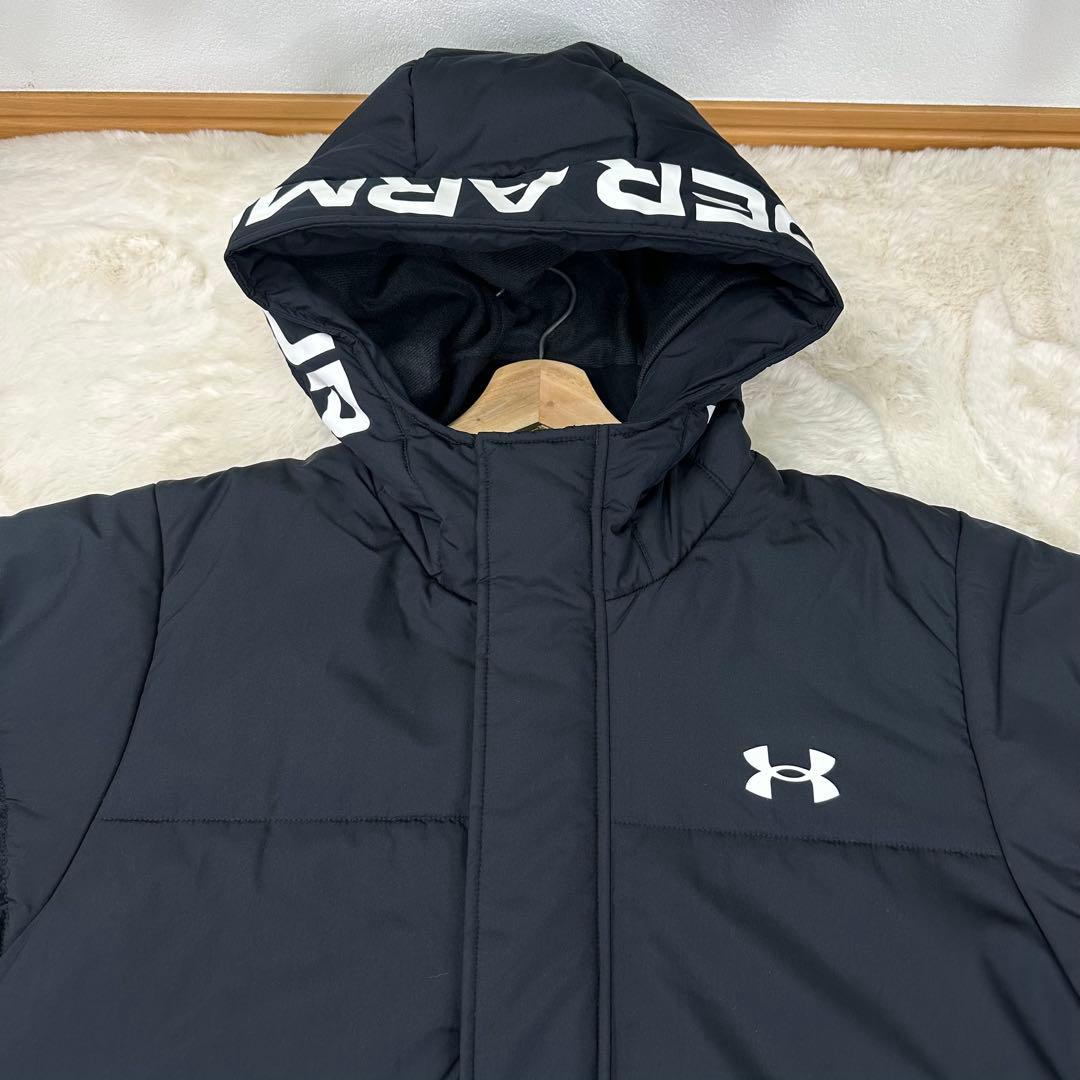 ✨美品✨アンダーアーマー STORM 中綿ベンチコート XXL 撥水 防寒 黒