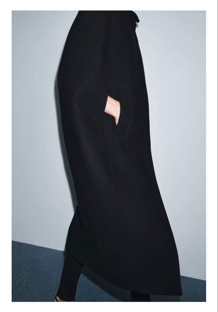 ZARA ZW COLLECTION ケープ風ウール混コート　L 新品未使用
