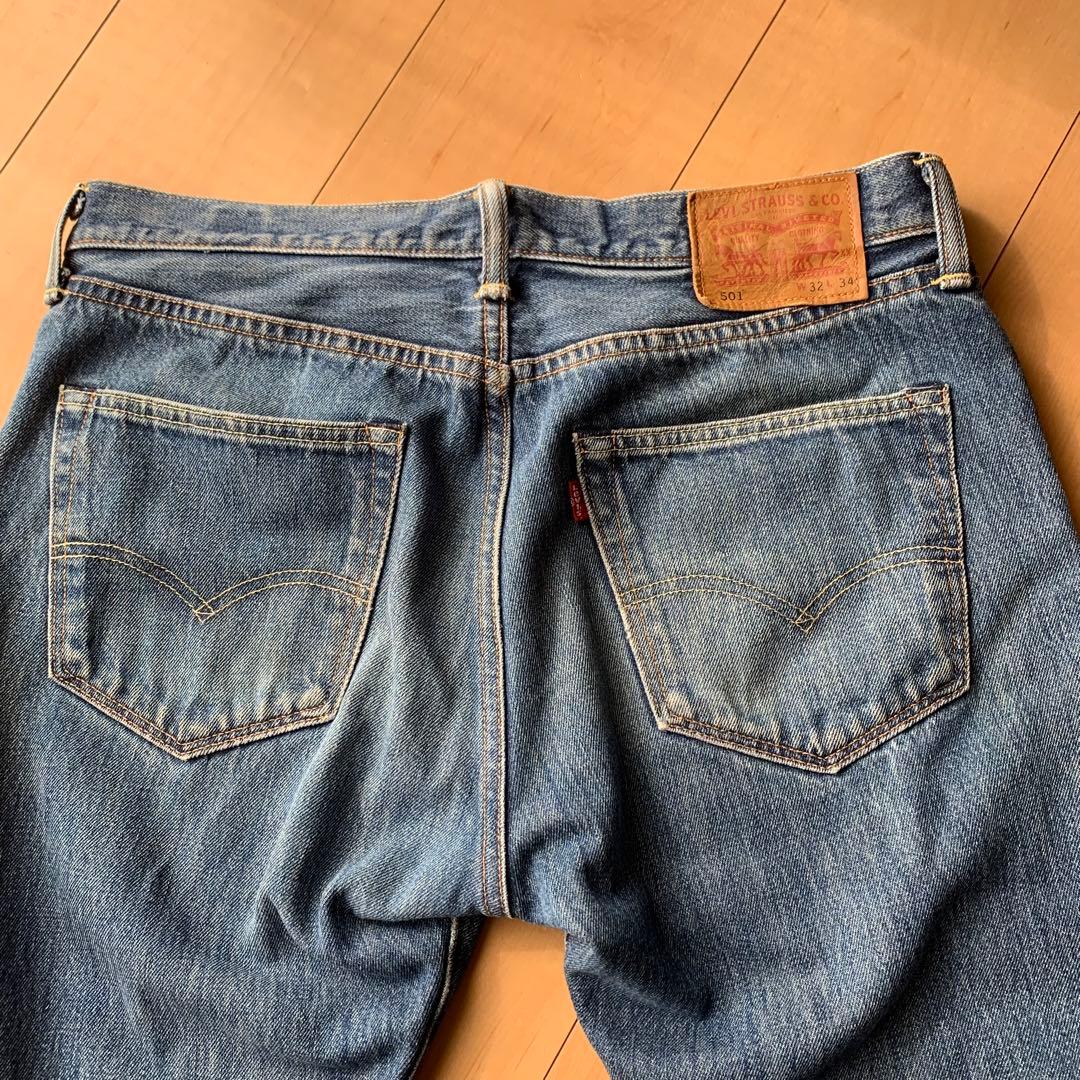 【USA製】リーバイス 501 ホワイトオーク コーンデニム W32 L34