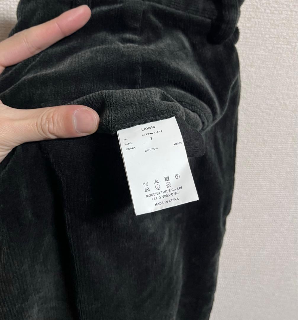 LIDnM リドム　23aw NONWALE CORDUROY PANTS