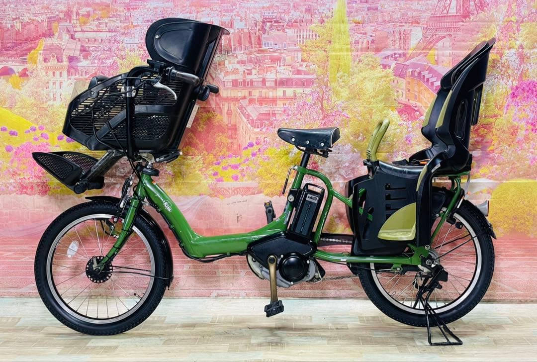 ZK3453 電動自転車 ヤマハ パスキス 子供乗せ 20インチ 送料無料