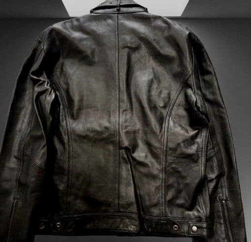 専用★サファリオム メンズ 本革 レザー ライダース ジャケット 黒 ＬＬ 中古