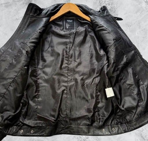 専用★サファリオム メンズ 本革 レザー ライダース ジャケット 黒 ＬＬ 中古