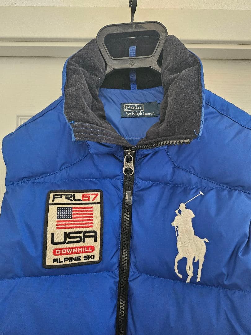 ラルフローレン ダウンベスト S ブルー