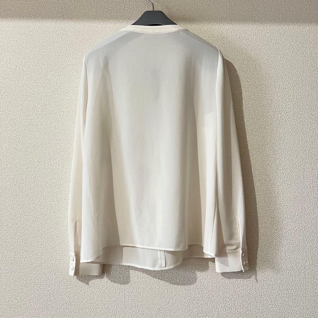 ANAYI ボウタイ リボン ジョーゼットブラウス