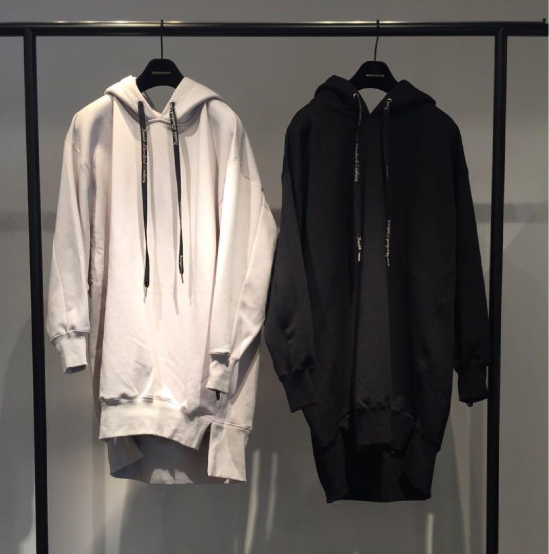 DOUBLE STANDARD CLOTHING ロゴキャノンループパーカー黒