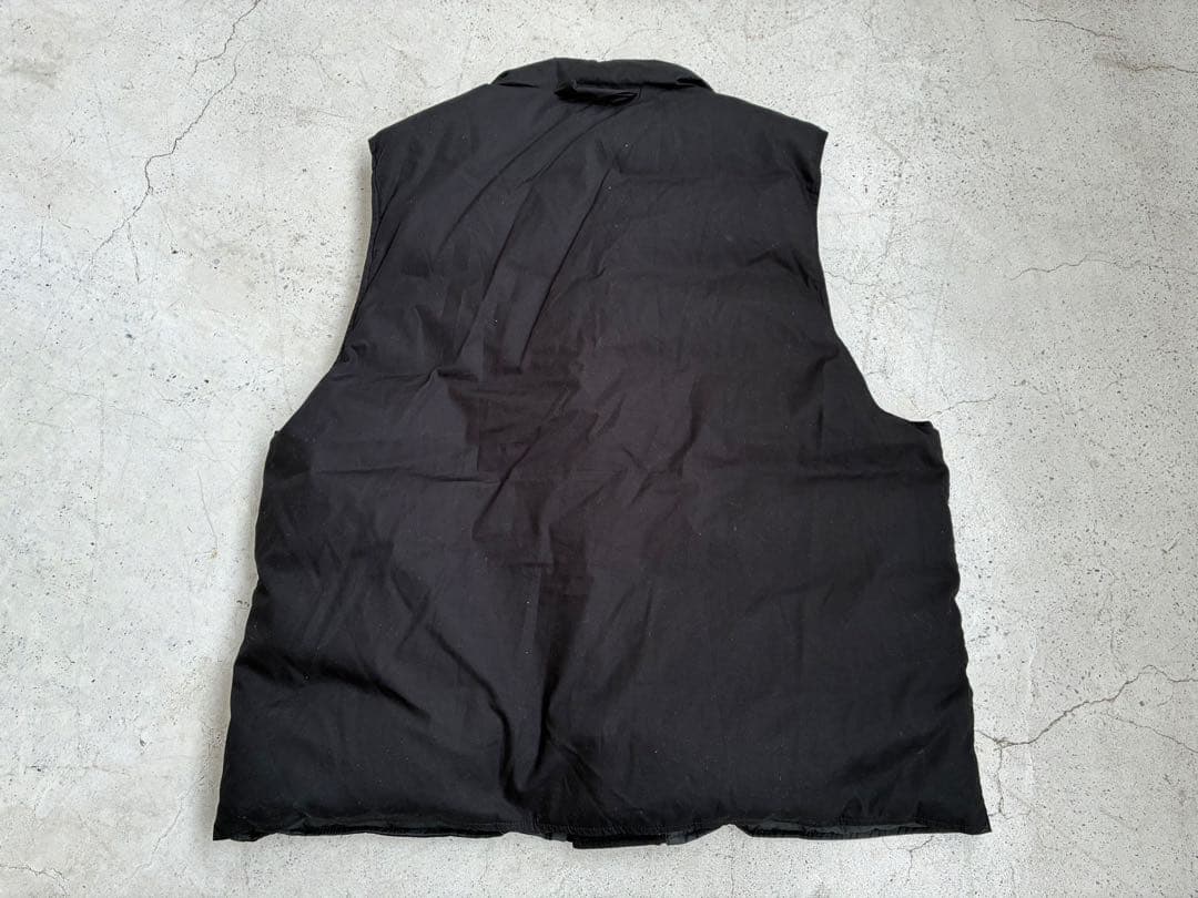 【MUJI LABO】高密度織り撥水ダウンベストL-XL ジャケット　ブラック