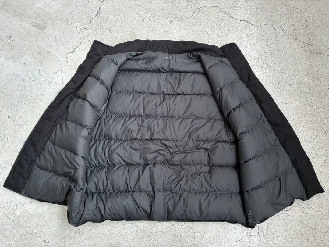 【MUJI LABO】高密度織り撥水ダウンベストL-XL ジャケット　ブラック
