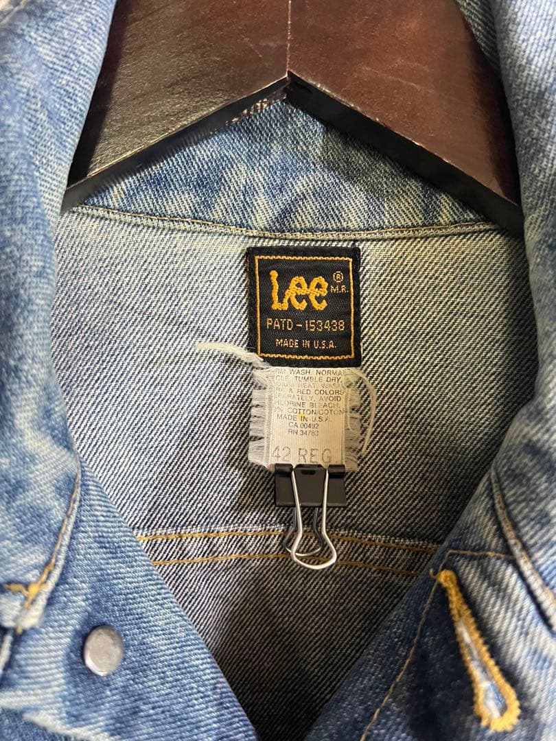 80s USA製 Lee 220J デニムジャケット ジージャン ヴィンテージ
